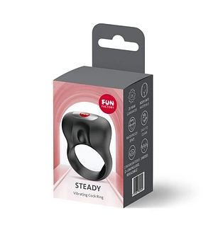 Ерекційне віброкільце Fun Factory Steady Black