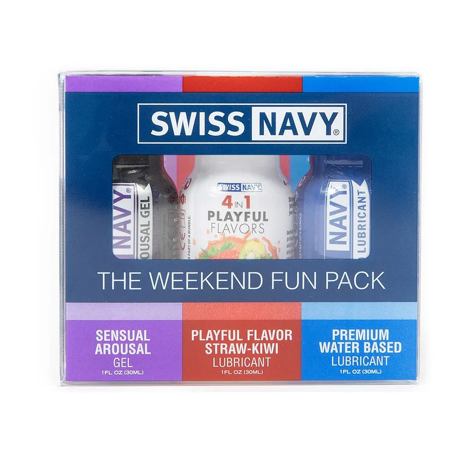 Набір Swiss Navy Weekend Fun Pack 3 х 30 мл (термін придатності до 05.03.2027)
