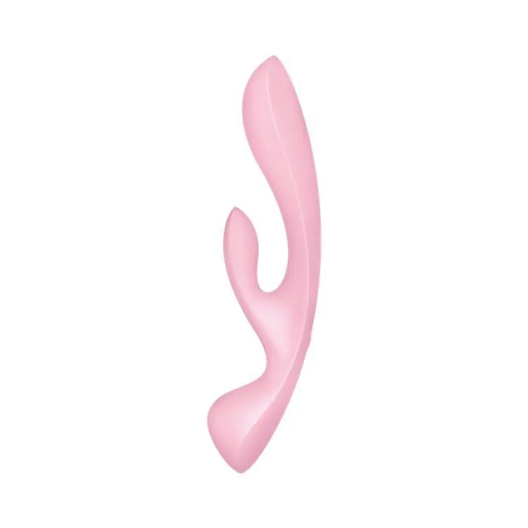 Двосторонній вібратор-кролик Satisfyer Triple Oh Pink (м'яте паковання)