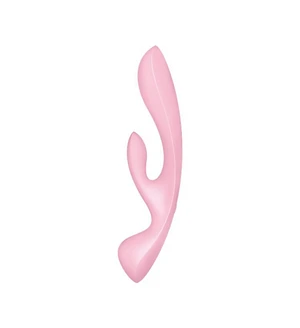 Двосторонній вібратор-кролик Satisfyer Triple Oh Pink (м'яте паковання)