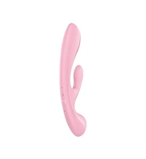Двосторонній вібратор-кролик Satisfyer Triple Oh Pink (м'яте паковання)
