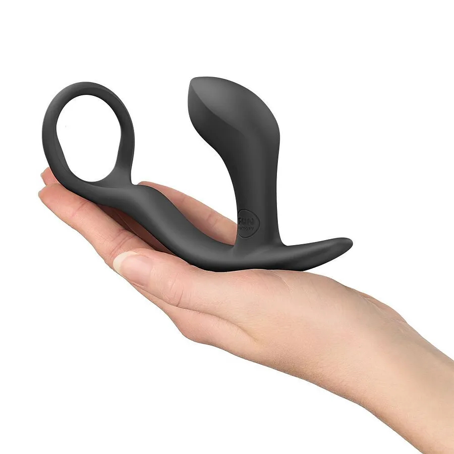 Анальна пробка з ерекційним кільцем Fun Factory BOOTIE RING Black (м'яте паковання)