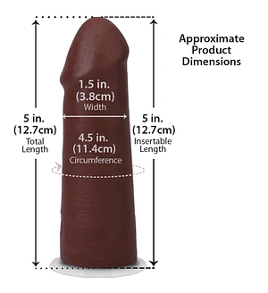 Фалоімітатор Doc Johnson The Realistic Cock ULTRASKYN - 5 Inch Chocolate