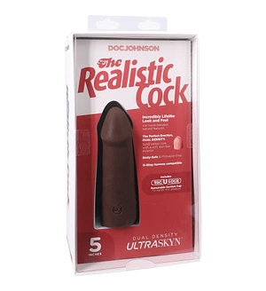Фалоімітатор Doc Johnson The Realistic Cock ULTRASKYN - 5 Inch Chocolate