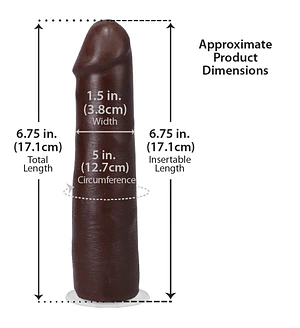 Фалоімітатор Doc Johnson The Realistic Cock ULTRASKYN - 7 Inch Chocolate
