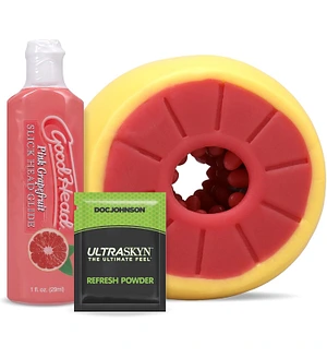 Набір для мінету Doc Johnson GoodHead Grapefruit Blowjob Set - Yellow (м'яте паковання)