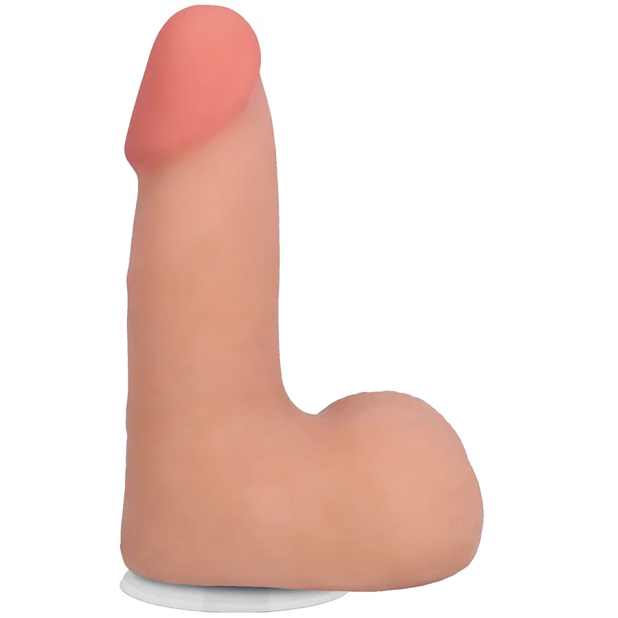 Фалоімітатор Doc Johnson The Realistic Cock ULTRASKYN - 5" with Balls Vanilla (надрив паковання)