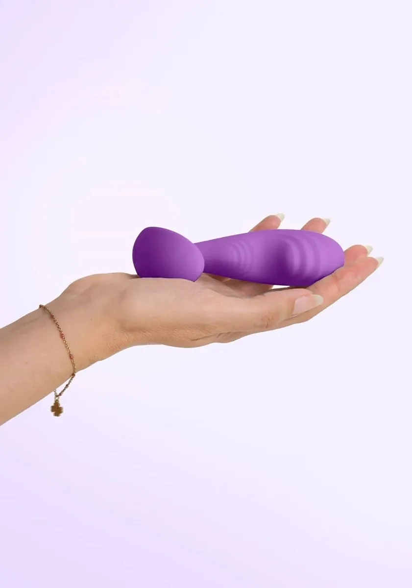 Вібромасажер простати S Pleasures Premium Cozy, Purple, з рельєфною головкою, 10 режимів