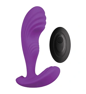 Вібромасажер простати S Pleasures Premium Cozy, Purple, з рельєфною головкою, 10 режимів