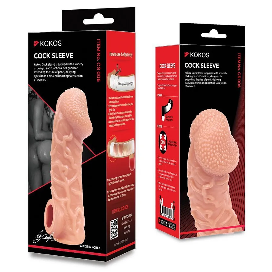 Насадка на член Kokos Cock Sleeve CS 006 S (м'яте паковання)