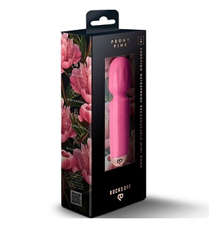 Вібромасажер Rocks Off Mini Wand Peony Pink, 16 режимів