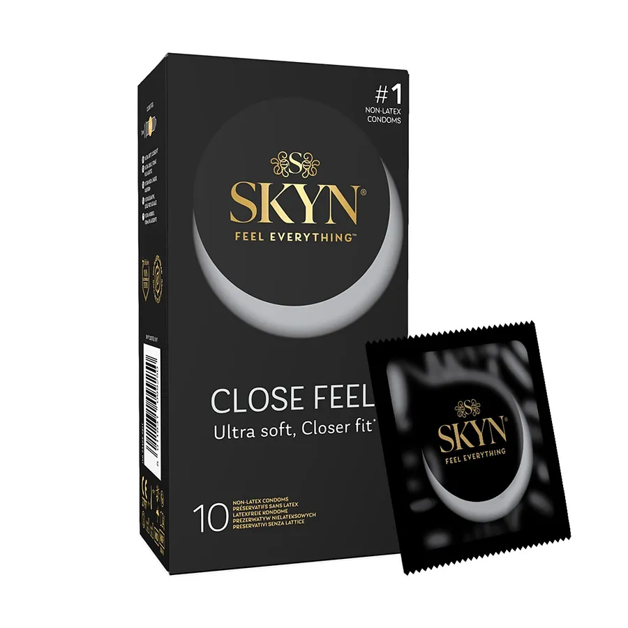 Безлатексні преміум-презервативи SKYN Close Feel 10 шт (м'яте паковання)
