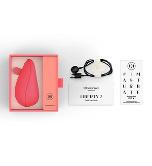 Вакуумний кліторальний стимулятор Womanizer Liberty 2 Vibrant Rose (м'яте паковання)
