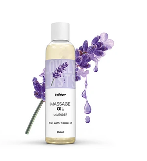 Масажна олія Satisfyer Massage Oil Lavender 250 мл (термін придатності до 30.04.2027)