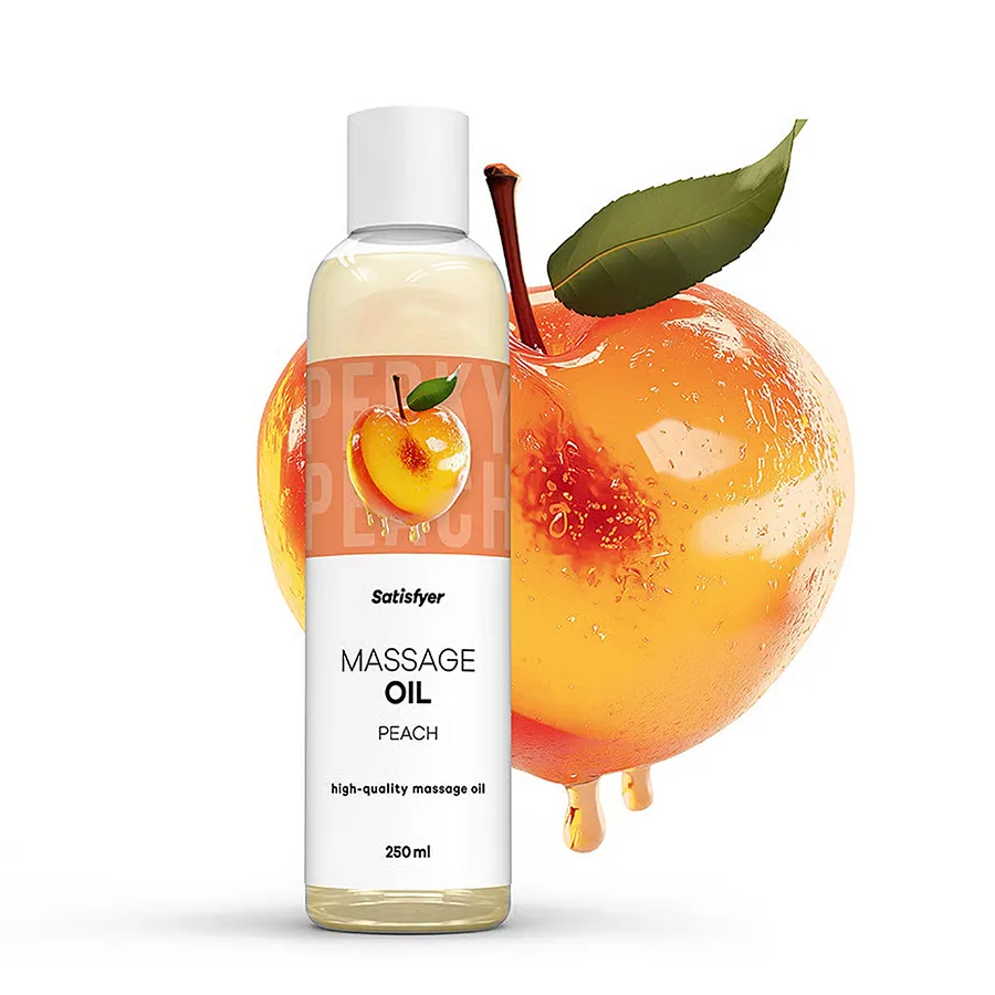 Масажна олія Satisfyer Massage Oil Peach 250 мл (термін придатності до 30.04.2027)