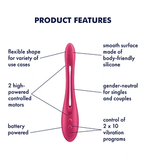 Універсальний гнучкий вібратор для пар Satisfyer Elastic Game Battery Series (м'яте паковання)