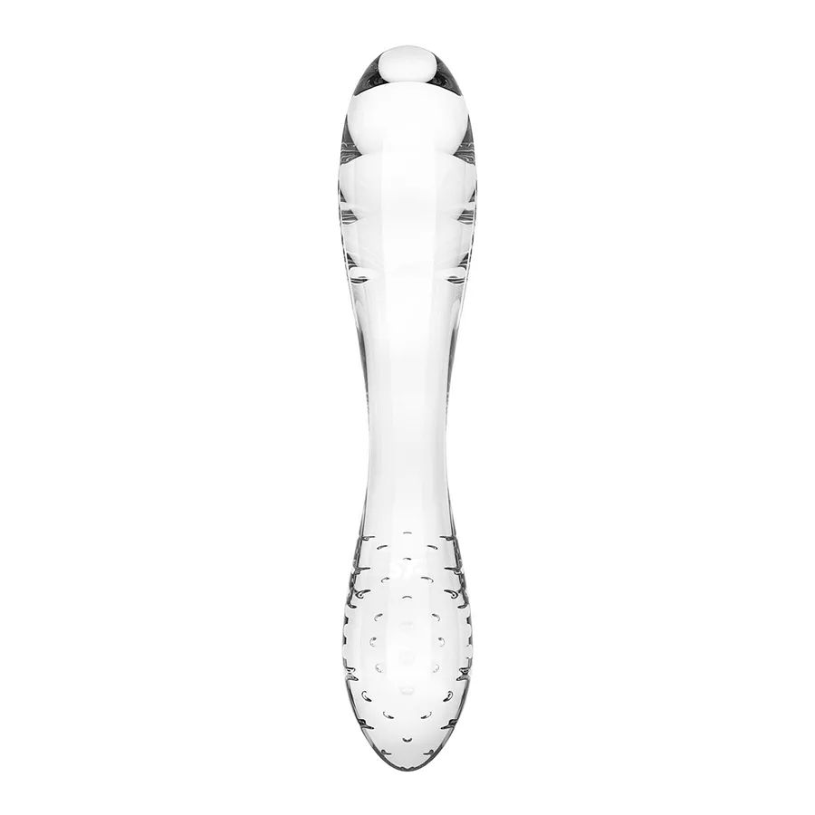 Двосторонній скляний дилдо Satisfyer Dazzling Crystal 1 Transparent (м'яте паковання)