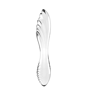 Двосторонній скляний дилдо Satisfyer Dazzling Crystal 1 Transparent (м'яте паковання)