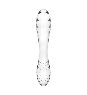Двосторонній скляний дилдо Satisfyer Dazzling Crystal 1 Transparent (м'яте паковання)