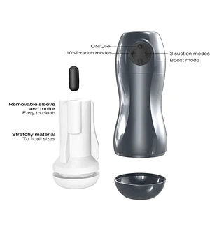 Вібромастурбатор Dorcel BLOWJOY VIBE, ефект всмоктування
