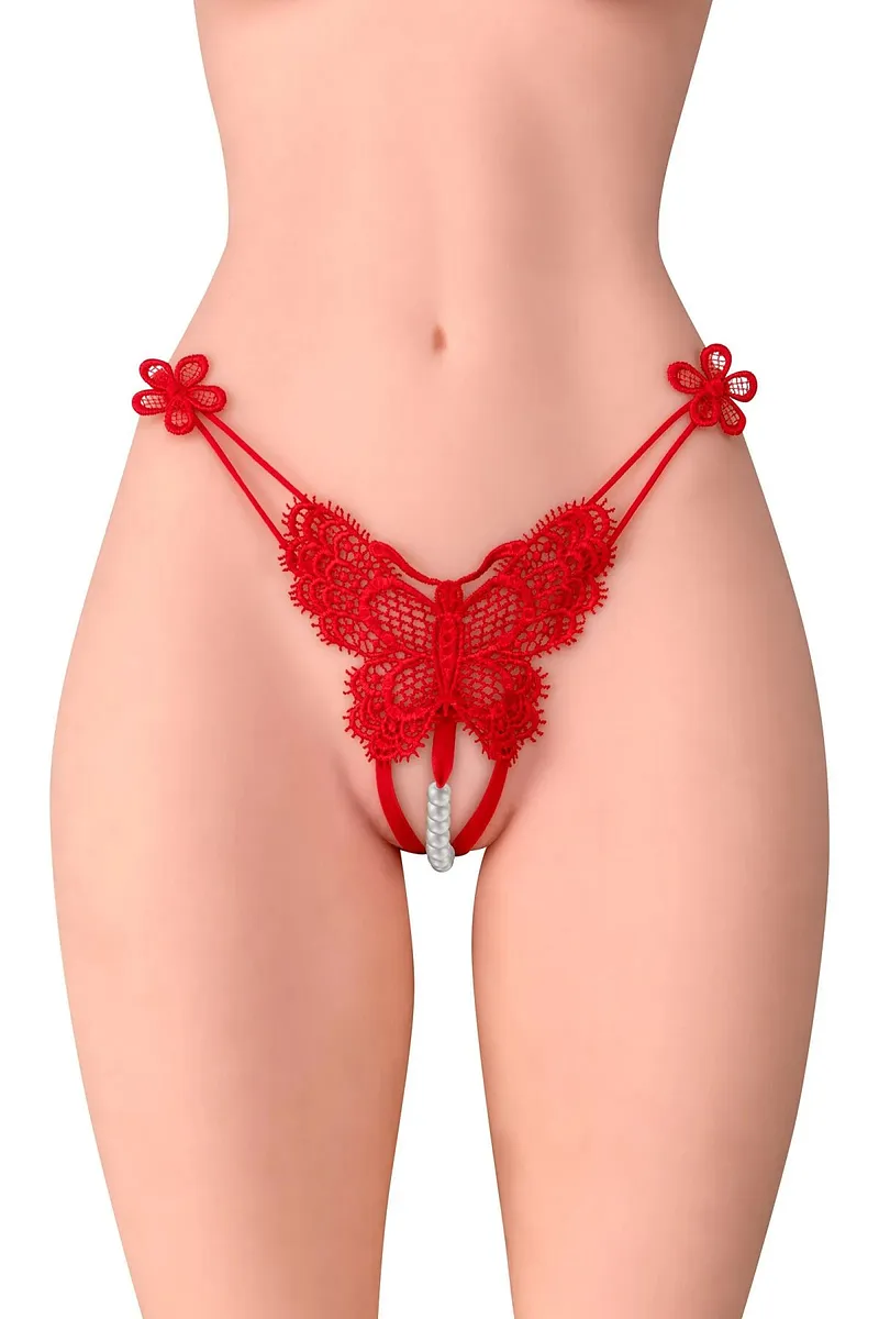 Трусики з перлинами Fashion Secret Natasha Red