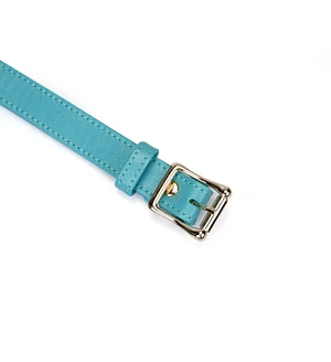 Маска на очі Liebe Seele Blue Lamb Leather Blindfold with Velvet Lining