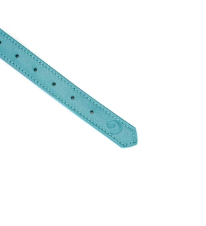 Маска на очі Liebe Seele Blue Lamb Leather Blindfold with Velvet Lining