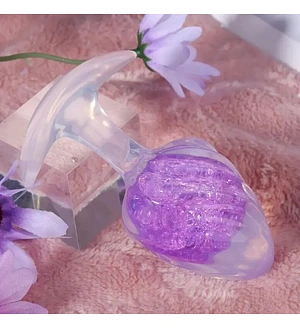 Анальна пробка Liebe Seele Icecream-shaped Crystal Anal Plug - Purple Small