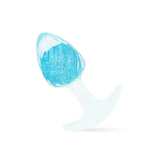 Анальна пробка Liebe Seele Icecream-shaped Crystal Anal Plug - Blue Medium