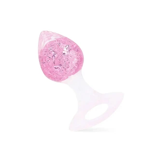 Анальна пробка Liebe Seele Heart-shaped Crystal Anal Plug - Pink Medium
