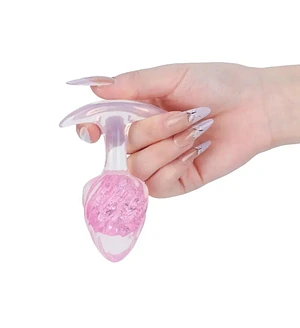 Анальна пробка Liebe Seele Icecream-shaped Crystal Anal Plug - Pink Medium
