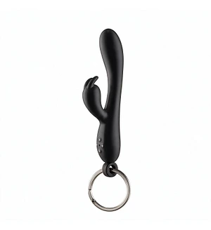 Брелок вібратор-кролик Diverty Sex Black