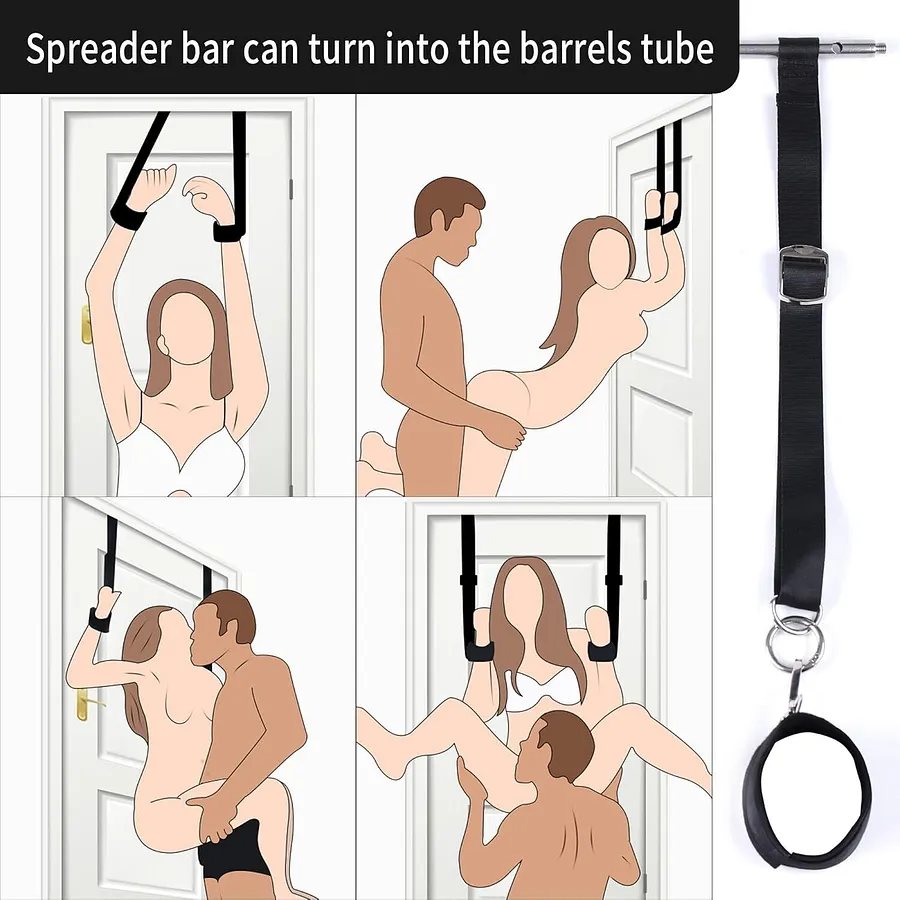 БДСМ-набір LOCKINK YEAHWOW Door Swing & Leg Spreader Bondage set (м'яте паковання)