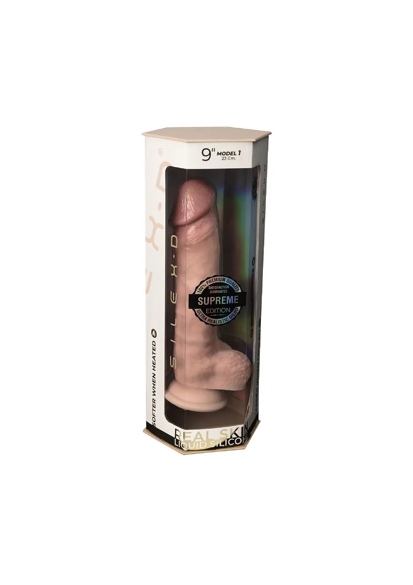 Фалоімітатор SilexD Tomas Premium Real Skin Flesh (9in MODEL 1) (надірване паковання)
