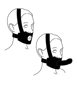 Бондажна система на голову для страпона Bedroom Fantasies Head Bondage Harness