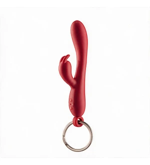 Брелок вібратор-кролик Diverty Sex Red