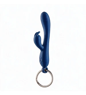 Брелок вібратор-кролик Diverty Sex Blue
