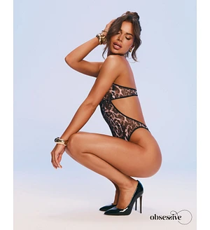 Боді Obsessive Addia crotchless teddy