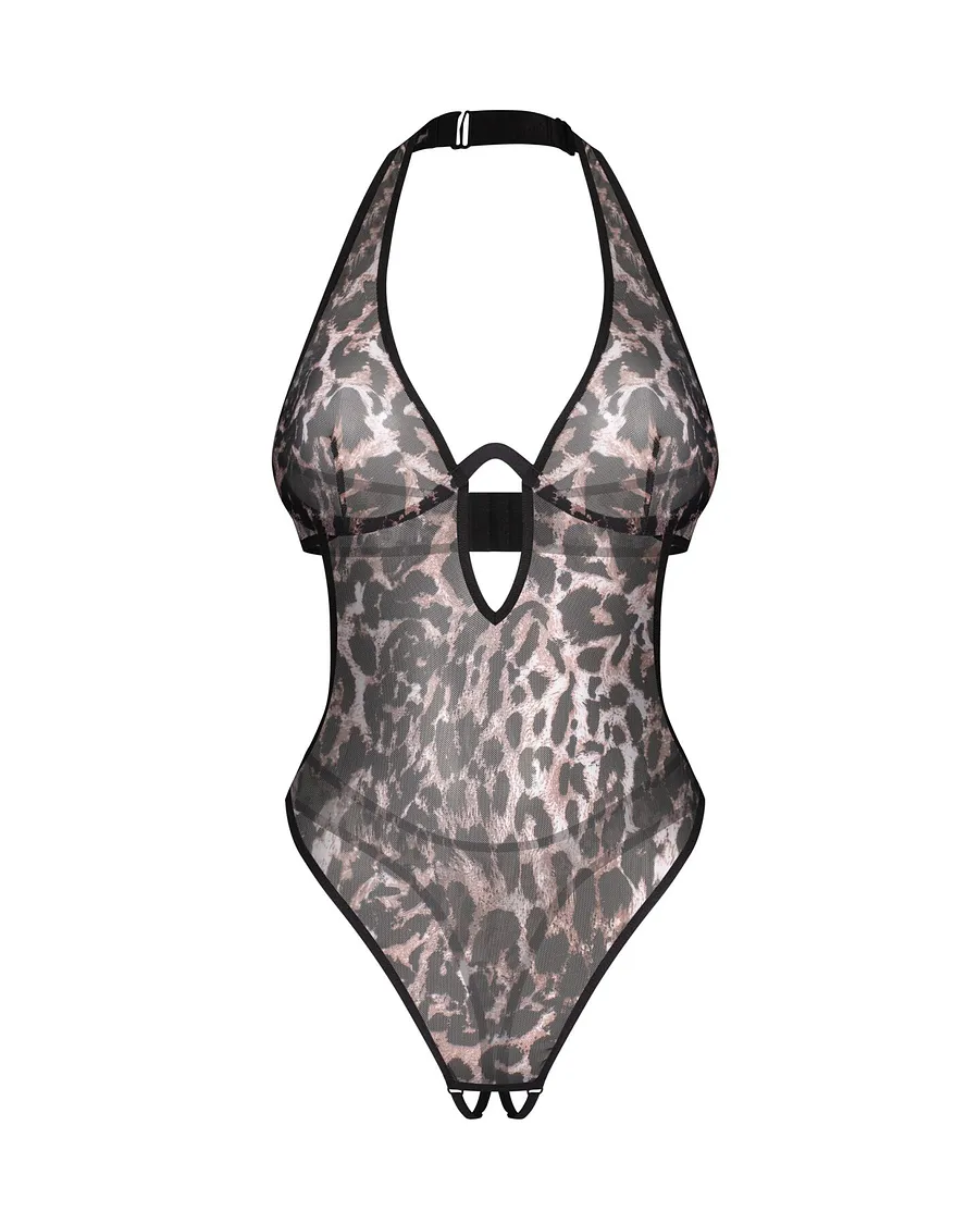 Боді Obsessive Addia crotchless teddy 2XL/3XL