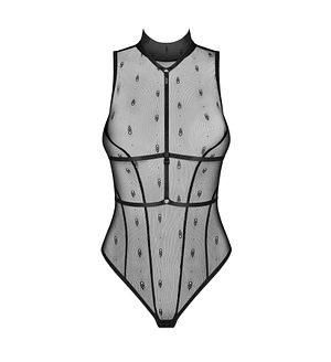 Боді Obsessive Anniverse Special teddy & harness 2XL/3XL