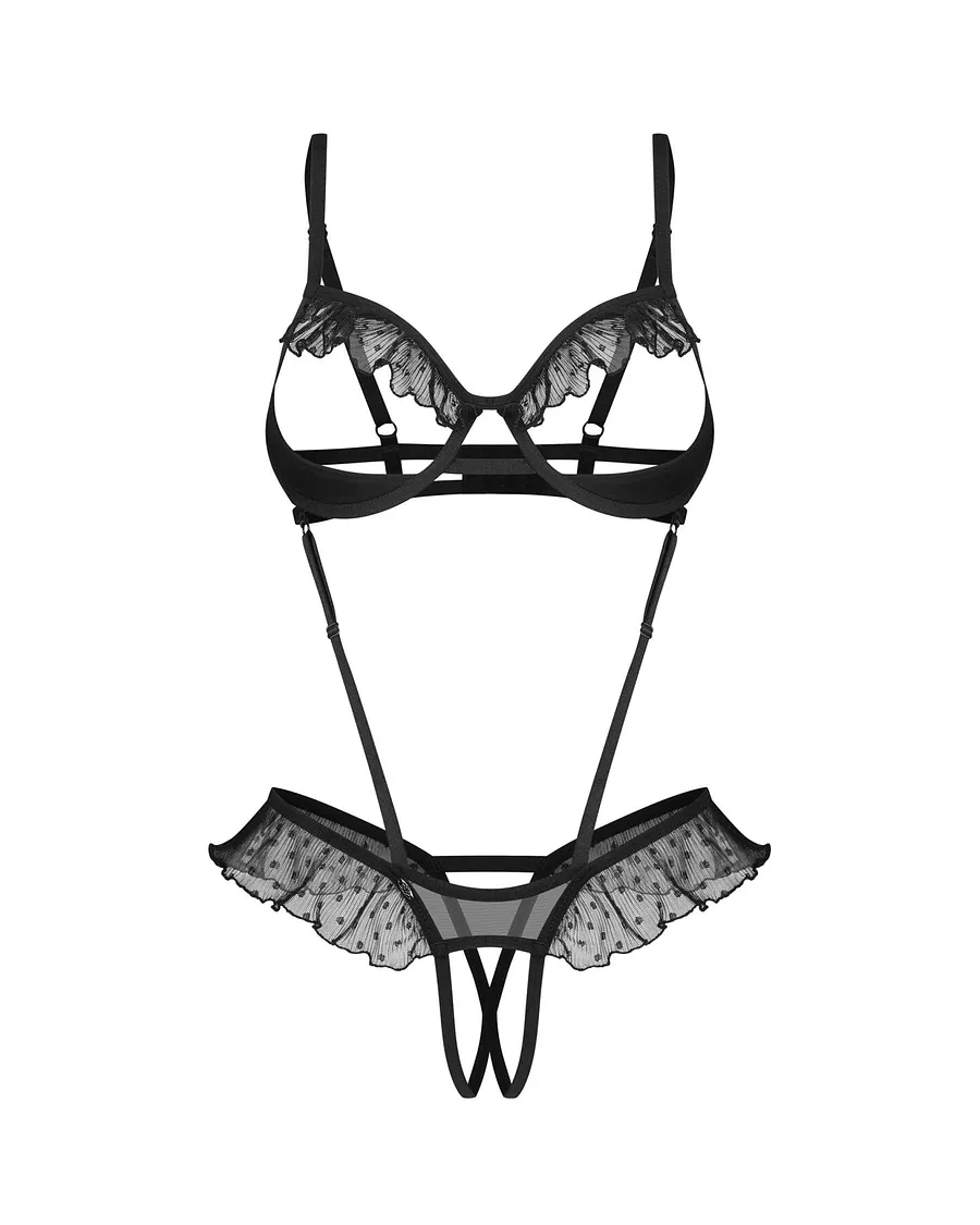 Боді Obsessive Carrola crotchless teddy 2XL/3XL