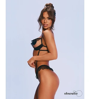 Боді Obsessive Carrola crotchless teddy 2XL/3XL