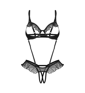 Боді Obsessive Carrola crotchless teddy 2XL/3XL