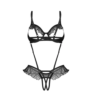 Боді Obsessive Carrola crotchless teddy 2XL/3XL