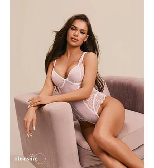 Боді Obsessive Weddya crotchless teddy