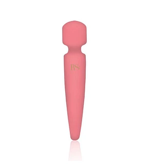Вібромасажер Rianne S: Bella Mini Wand Coral, 10 режимів роботи, медичний силікон, подарункове паков