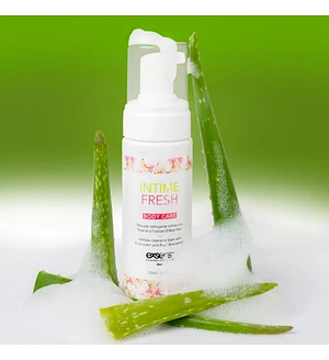 Піна для інтимної гігієни EXSENS Intime Fresh 150 мл, екстракт троянди і алое вера, натуральна