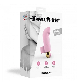 Вібратор на палець Love To Love TOUCH ME ROSE, який перезаряджається, потужний мотор