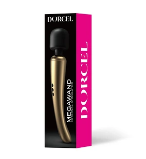 Потужний вібромасажер Dorcel Megawand Gold який перезаряджається, 160 режимів