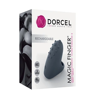 Вібратор на палець Dorcel MAGIC FINGER Black перезаряджуваний, 3 режими роботи